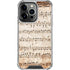 Antique Notes iPhone 14 Pro Clear Case